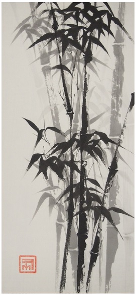 Forêt de bambous 23x50